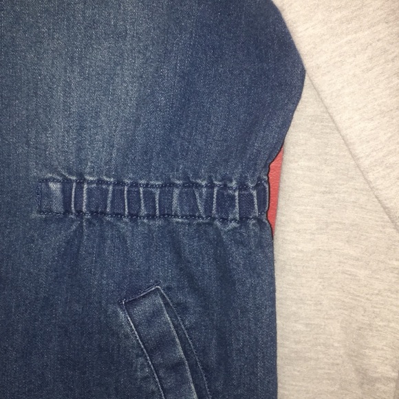 Juniors XL Denim Hooded Jacket - Picture 3 of 5